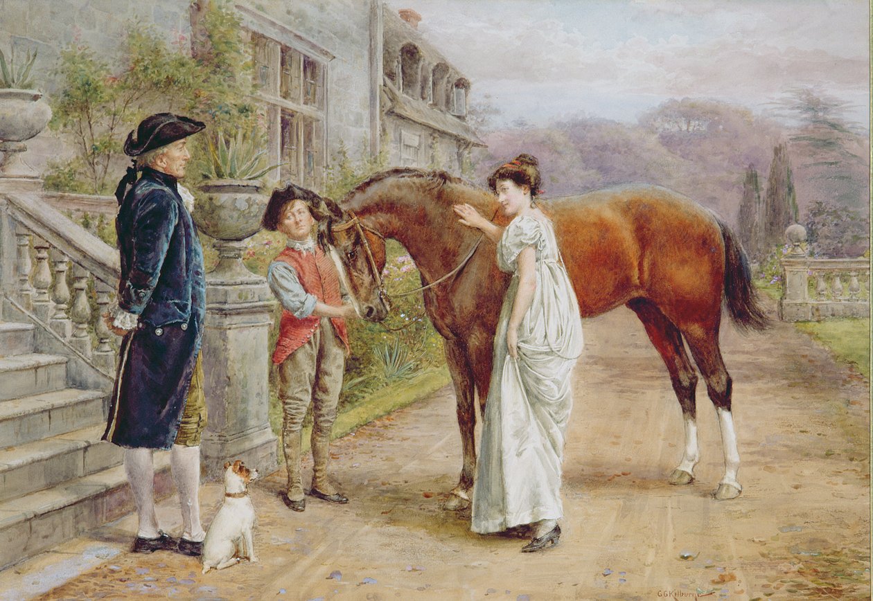 En yndlingshoppe, ca. 1900 af George Goodwin Kilburne