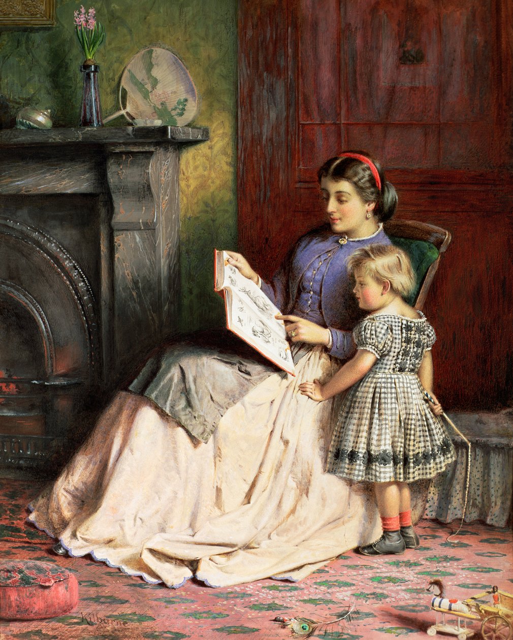 Mor og datter af George Goodwin Kilburne