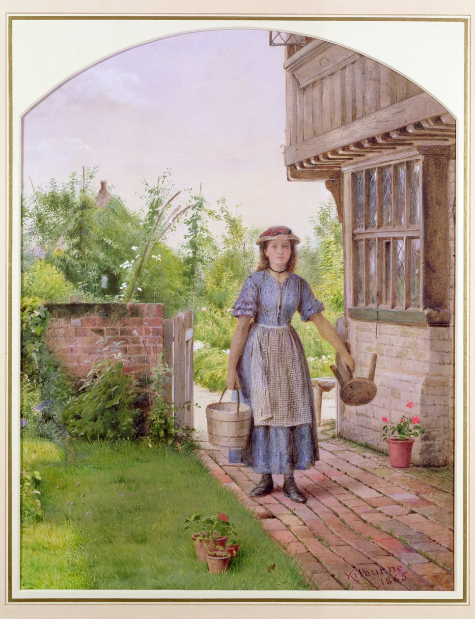 Den unge mælkepige af George Goodwin Kilburne