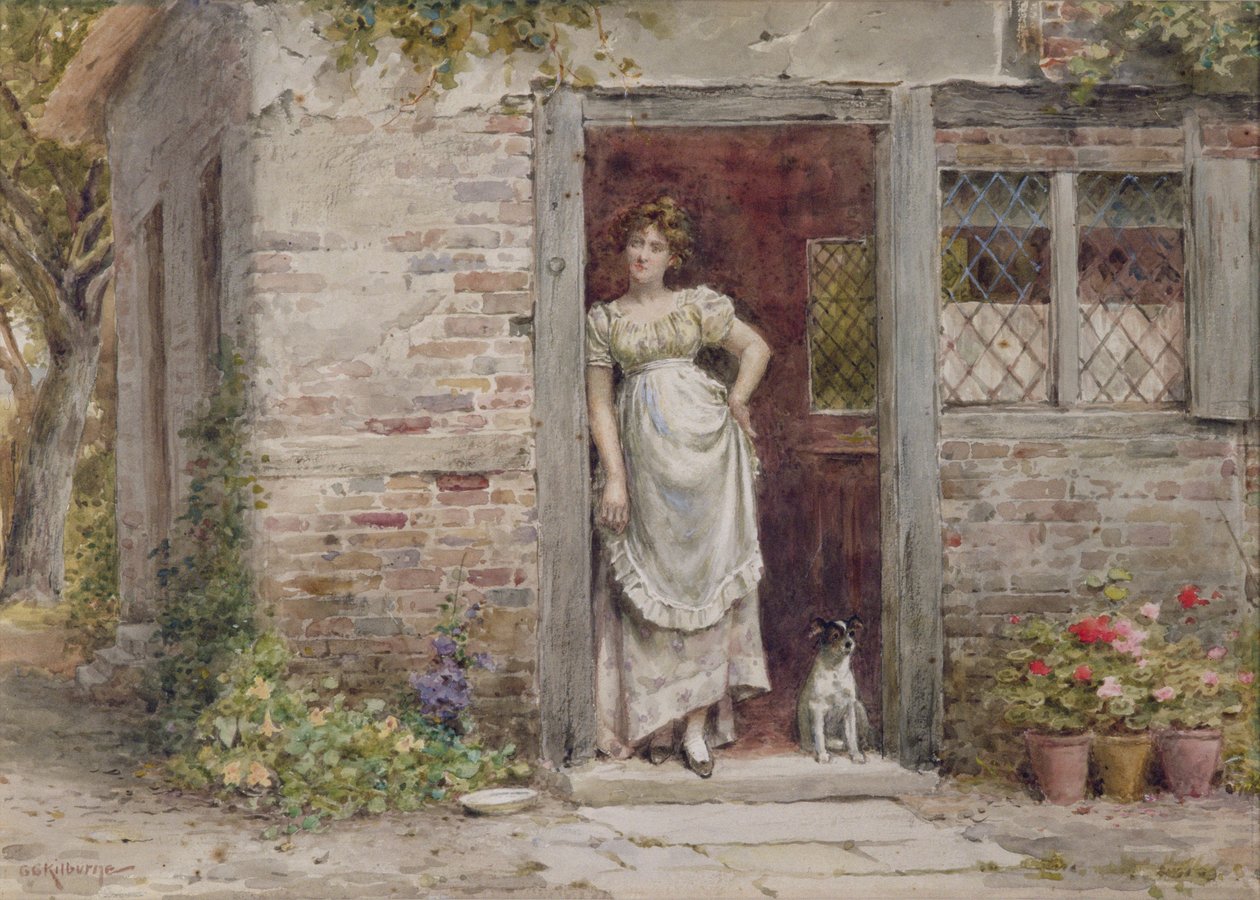 Venter på posten af George Goodwin Kilburne
