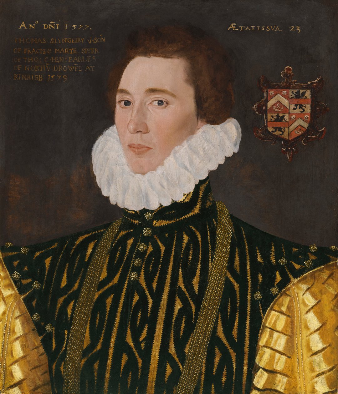 Portræt af Thomas Slingsby (1556-1579) af George Gower