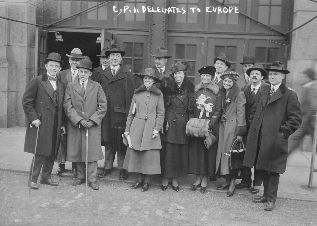 C.P.I. Delegerede til Europa, 1917-8 af George Grantham Bain