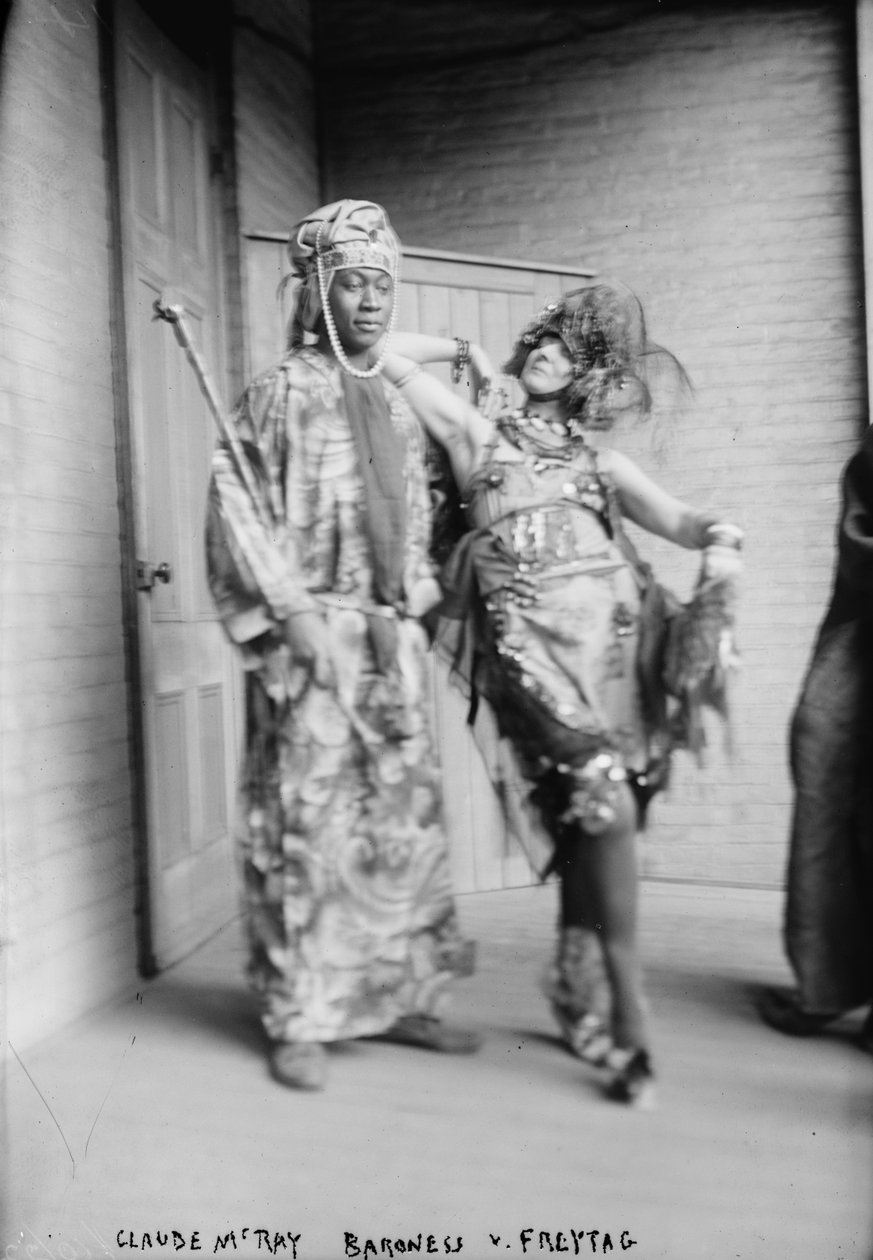 Claude McKay og baronesse Von Freytag-Loringhoven, ca.1915 af George Grantham Bain