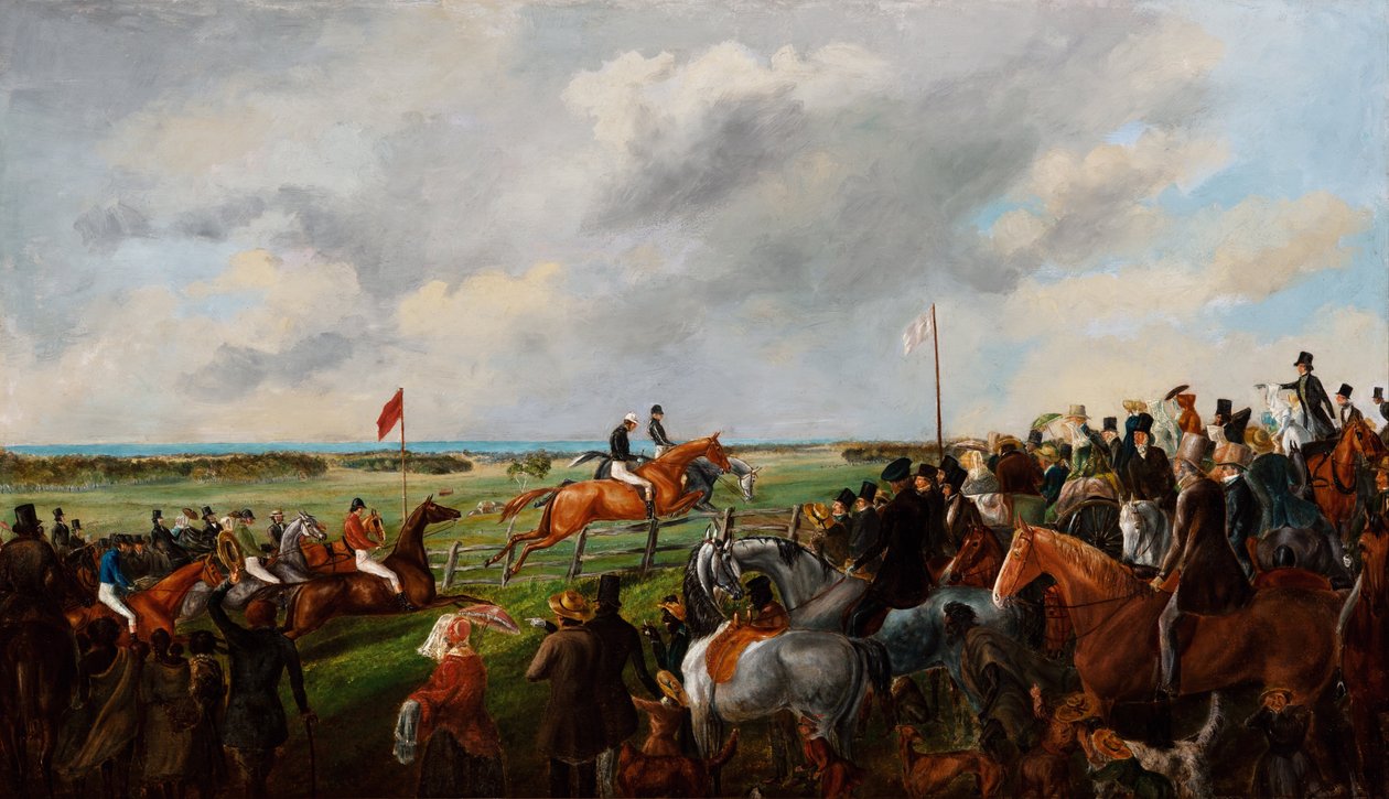 Den første steeplechase i Syd Australien, 25. september 1846 af George Hamilton