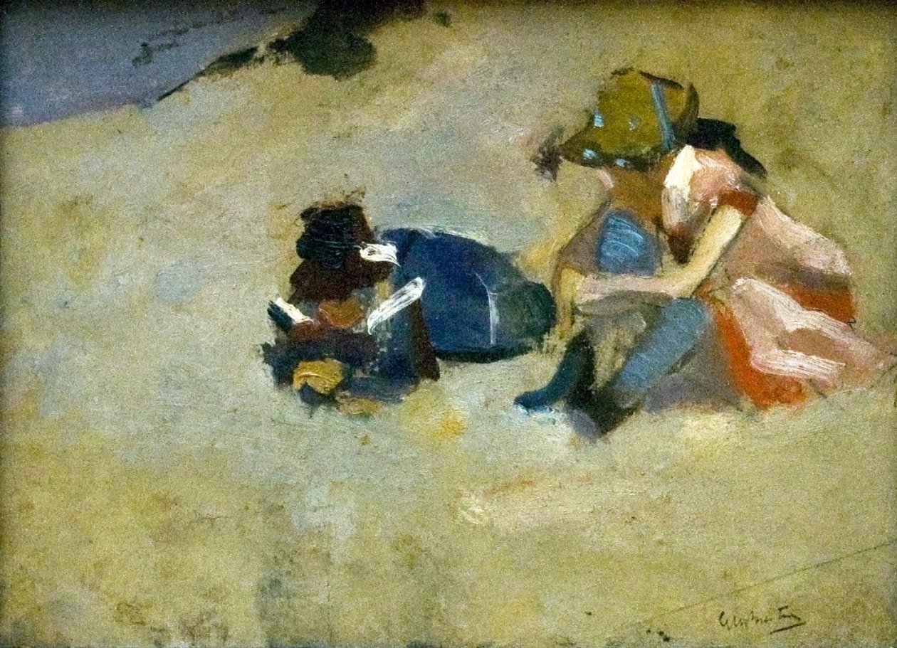 Børn i DonauNederlands: Kinderen in het duinn af George Hendrik Breitner