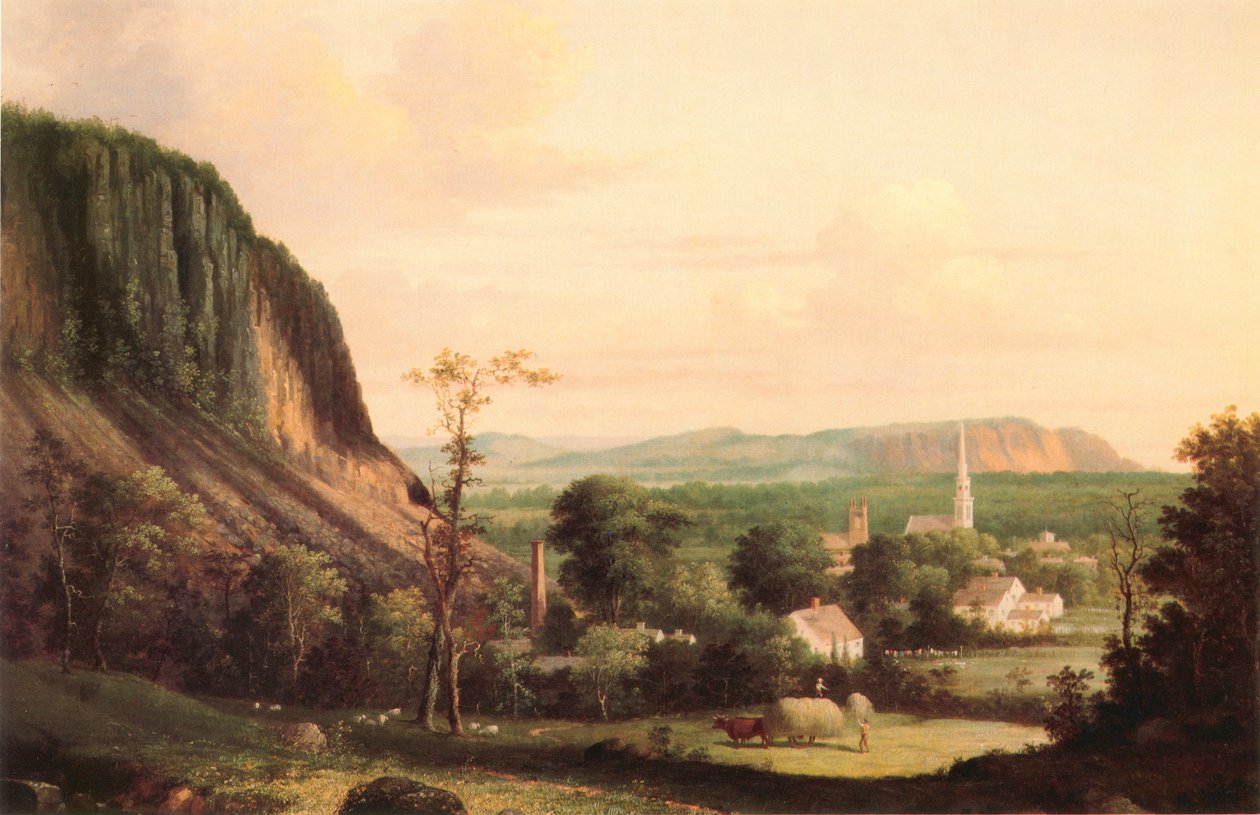 Udsigt over Westville af George Henry Durrie