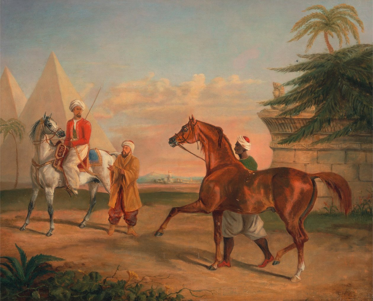 Mameluke køber en arabisk hingst af George Henry Laporte