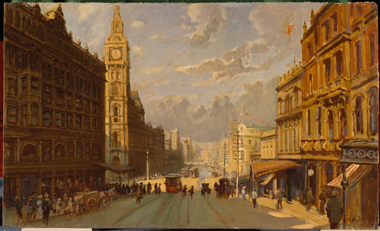 Bourke Street øst af George Hyde Pownall