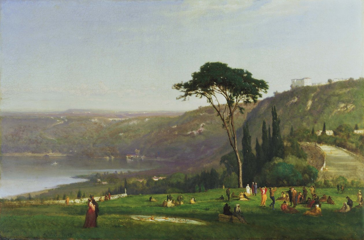Lake Albano af George Inness