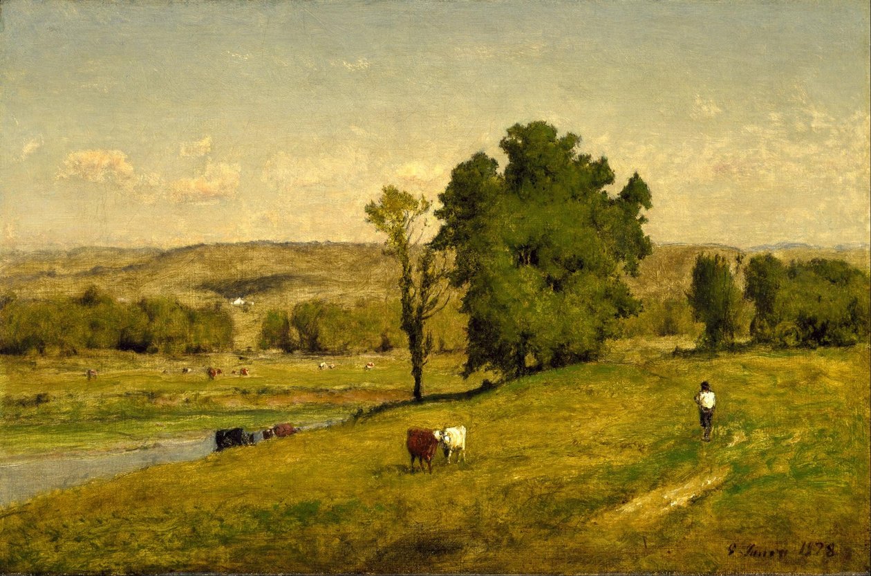 Landskab af George Inness