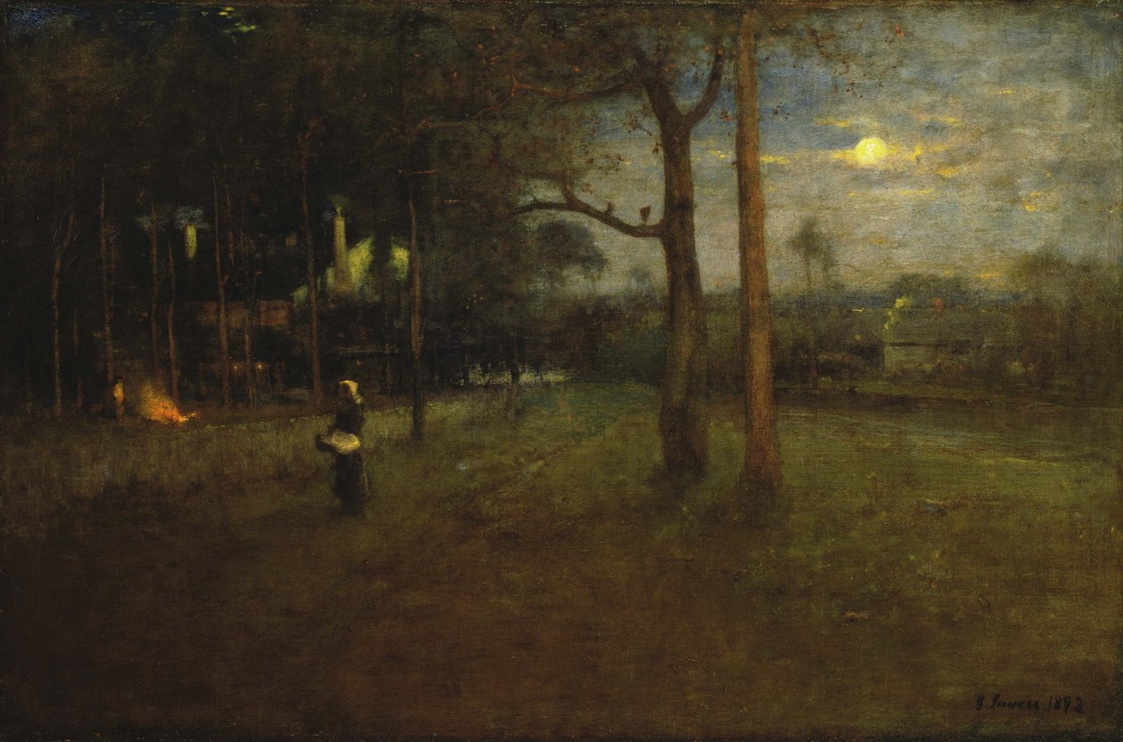 Moonlight, Tarpon Springs af George Inness