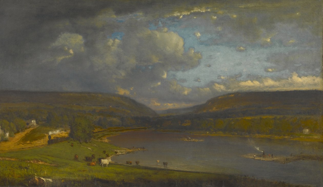 Ved Delaware -floden af George Inness