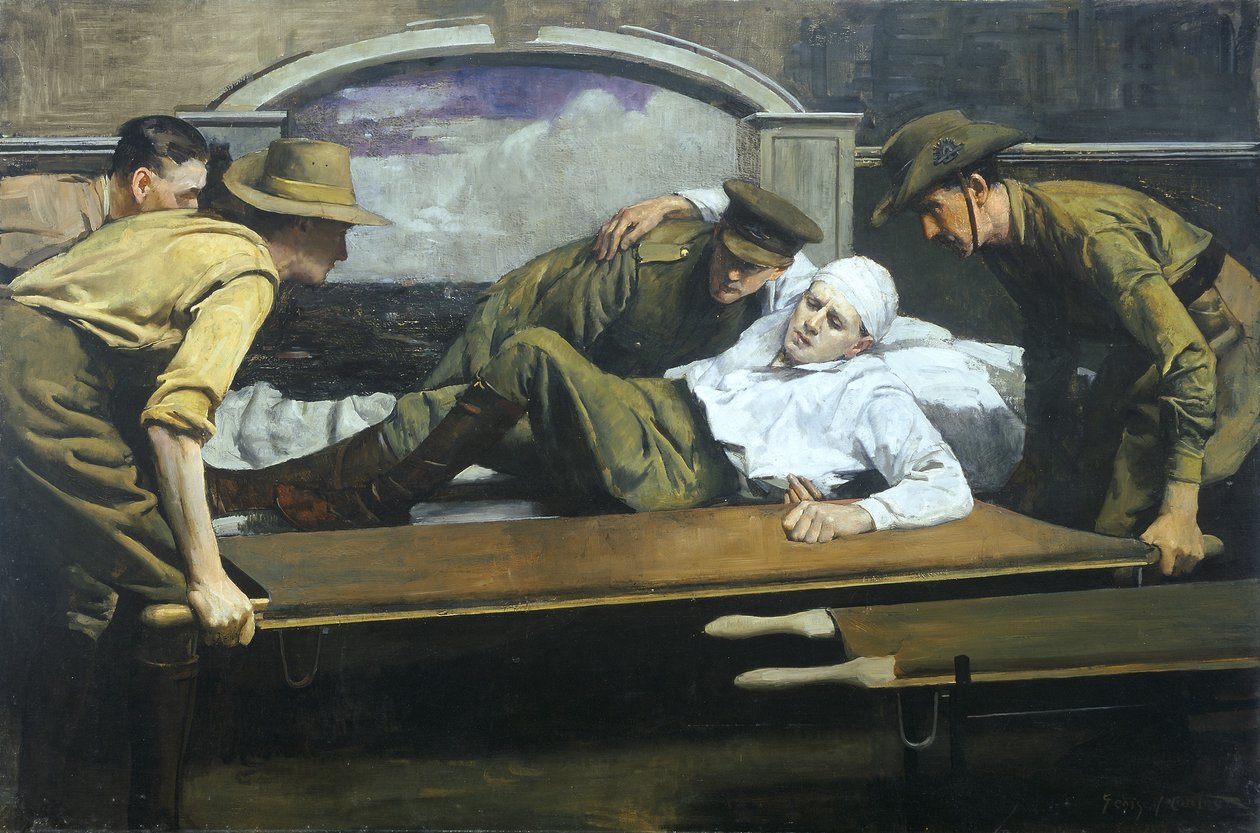 Skaderydningsstation, 1920 af George James Coates