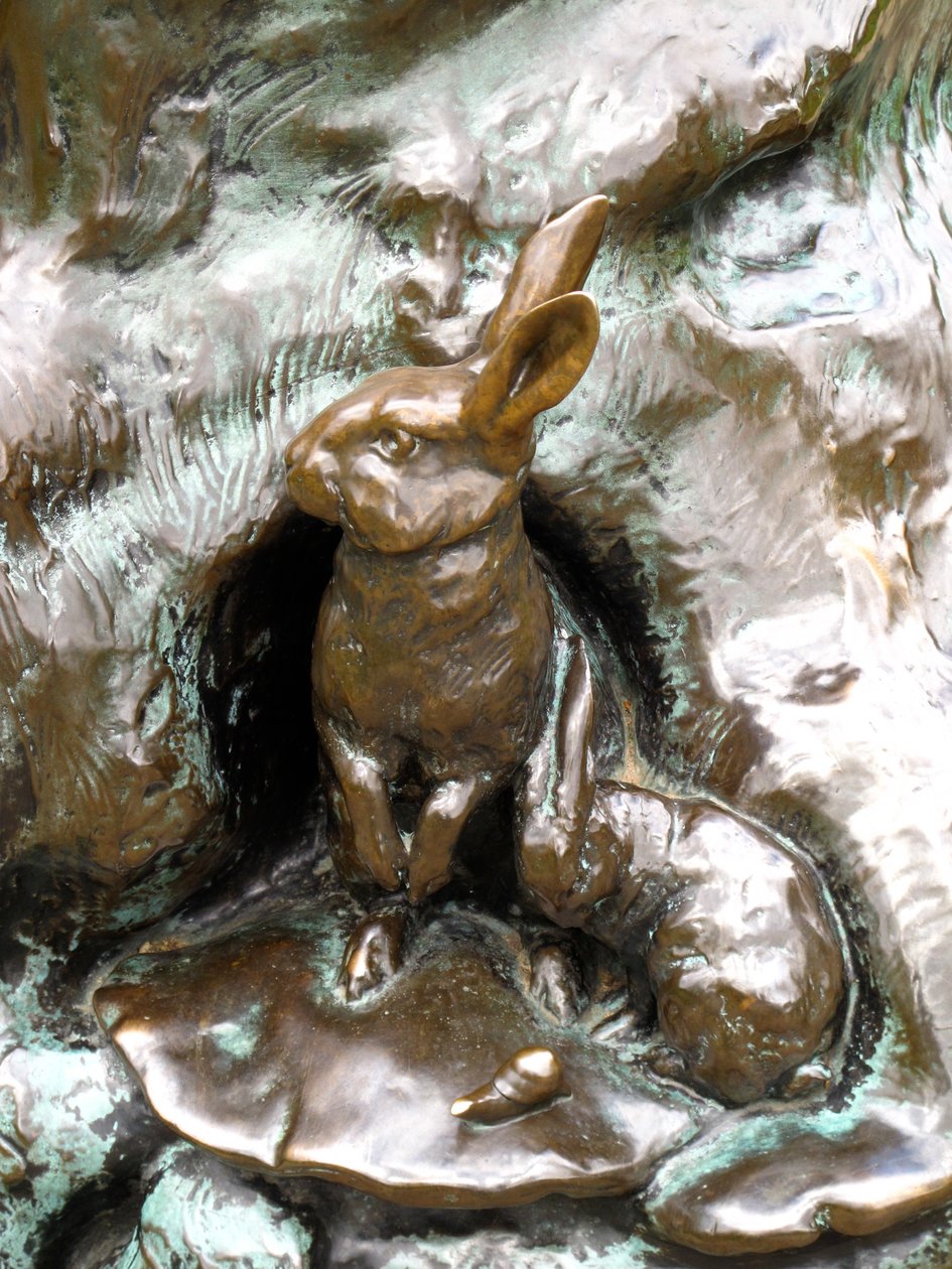 Kaniner, detalje fra Peter Pan-statuen, 1912 (bronze) af George James Frampton