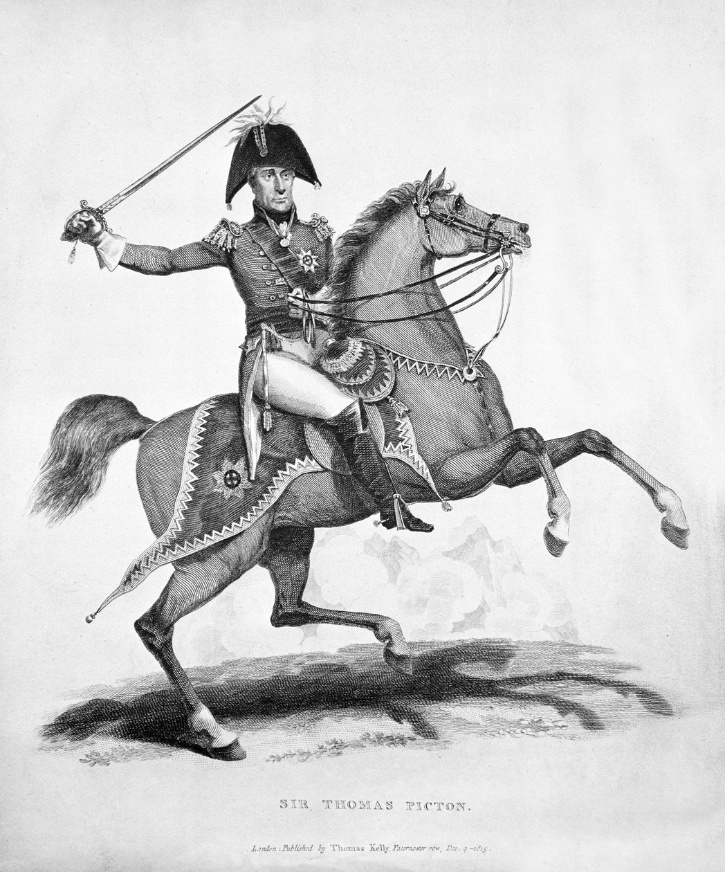 Sir Thomas Picton, graveret af Samuel Mitan, 1815 af George Jones