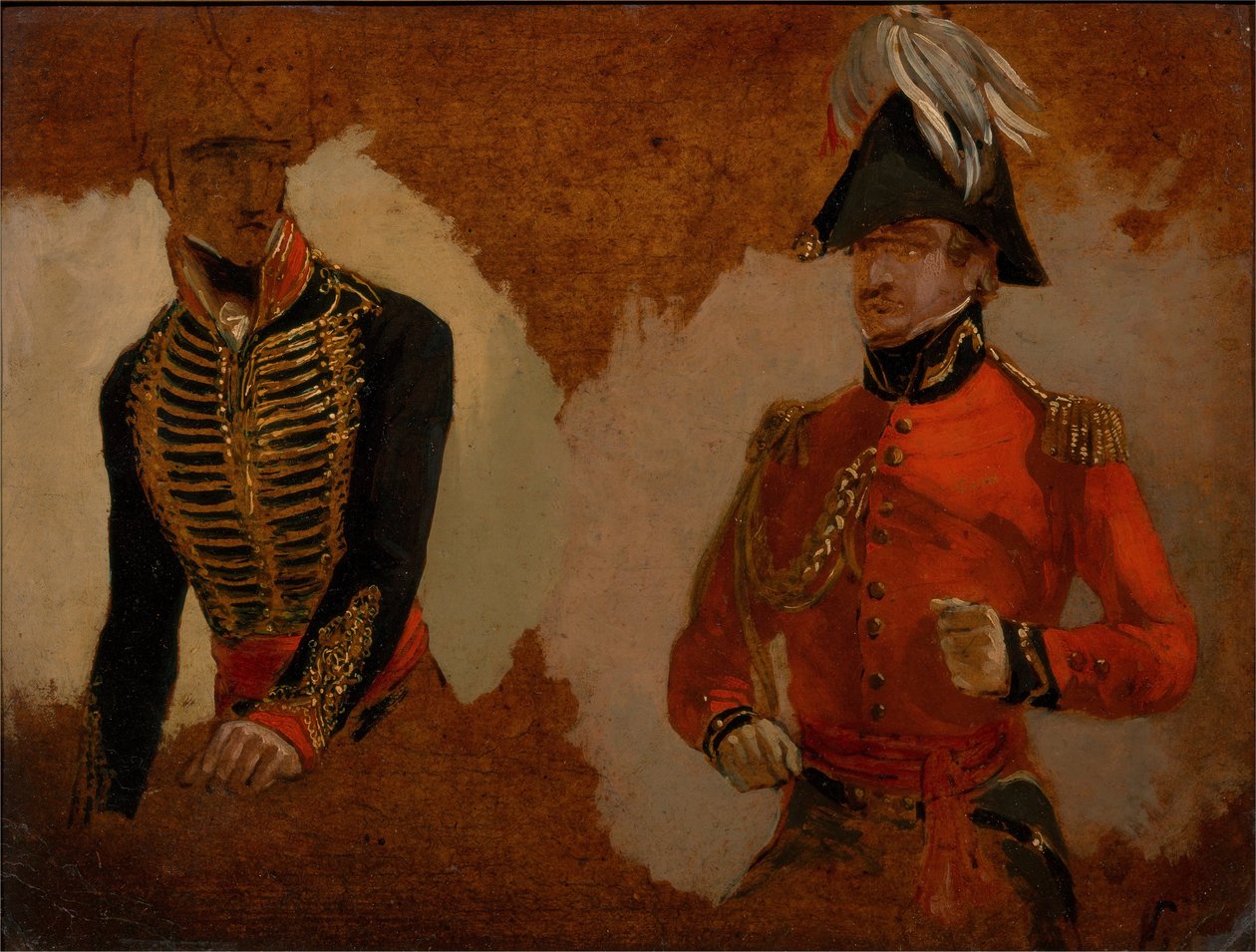 Studier af Royal Horse Artillery Uniform og af en A.D.C. til øverstkommanderende- en undersøgelse for T ... af George Jones