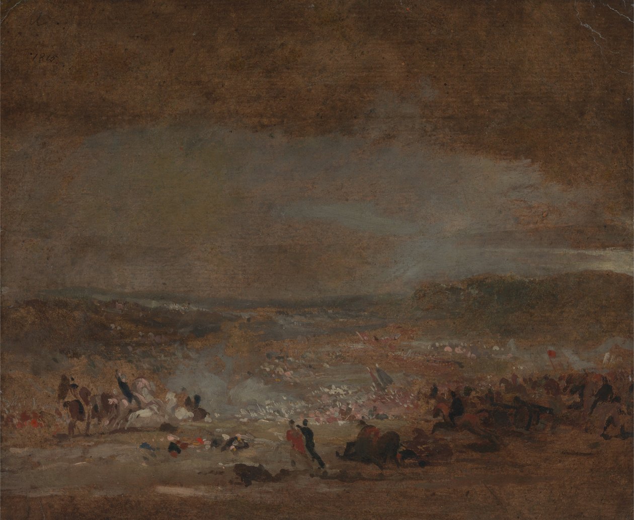 Undersøgelse for slaget ved Waterloo af George Jones