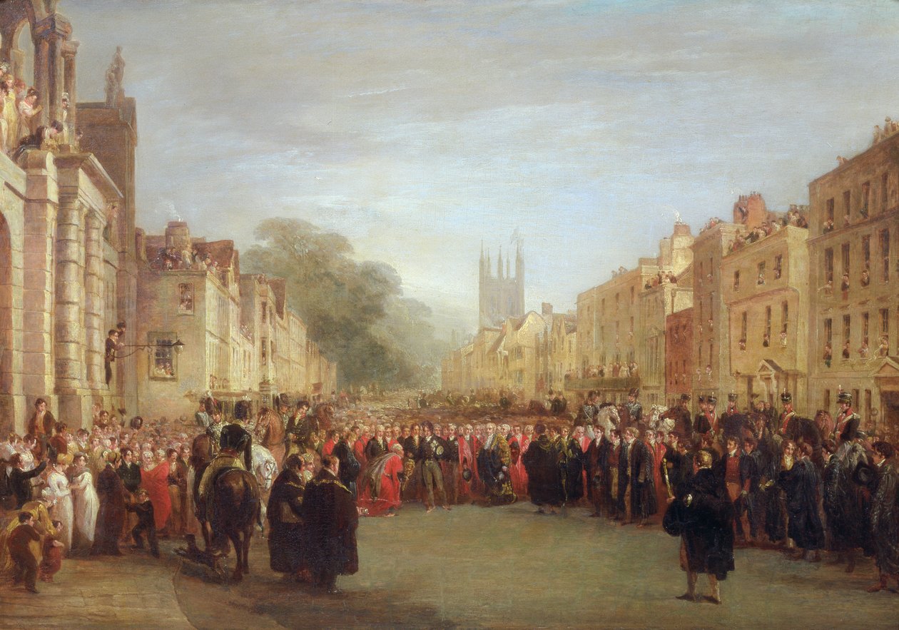 Prinsregentens besøg i Oxford, 1814 af George Jones