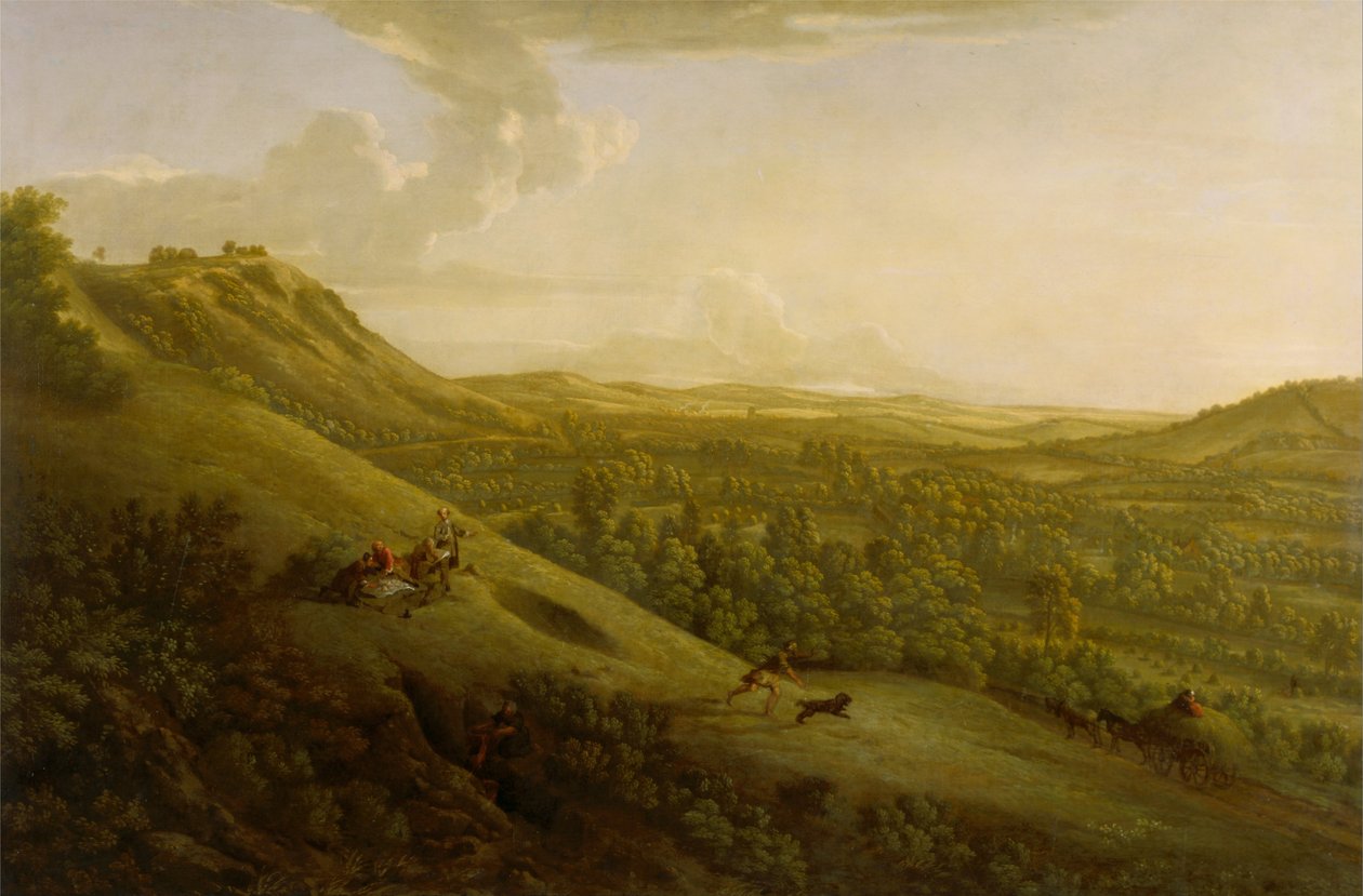 Box Hill, Surrey, med Dorking i det fjerne af George Lambert