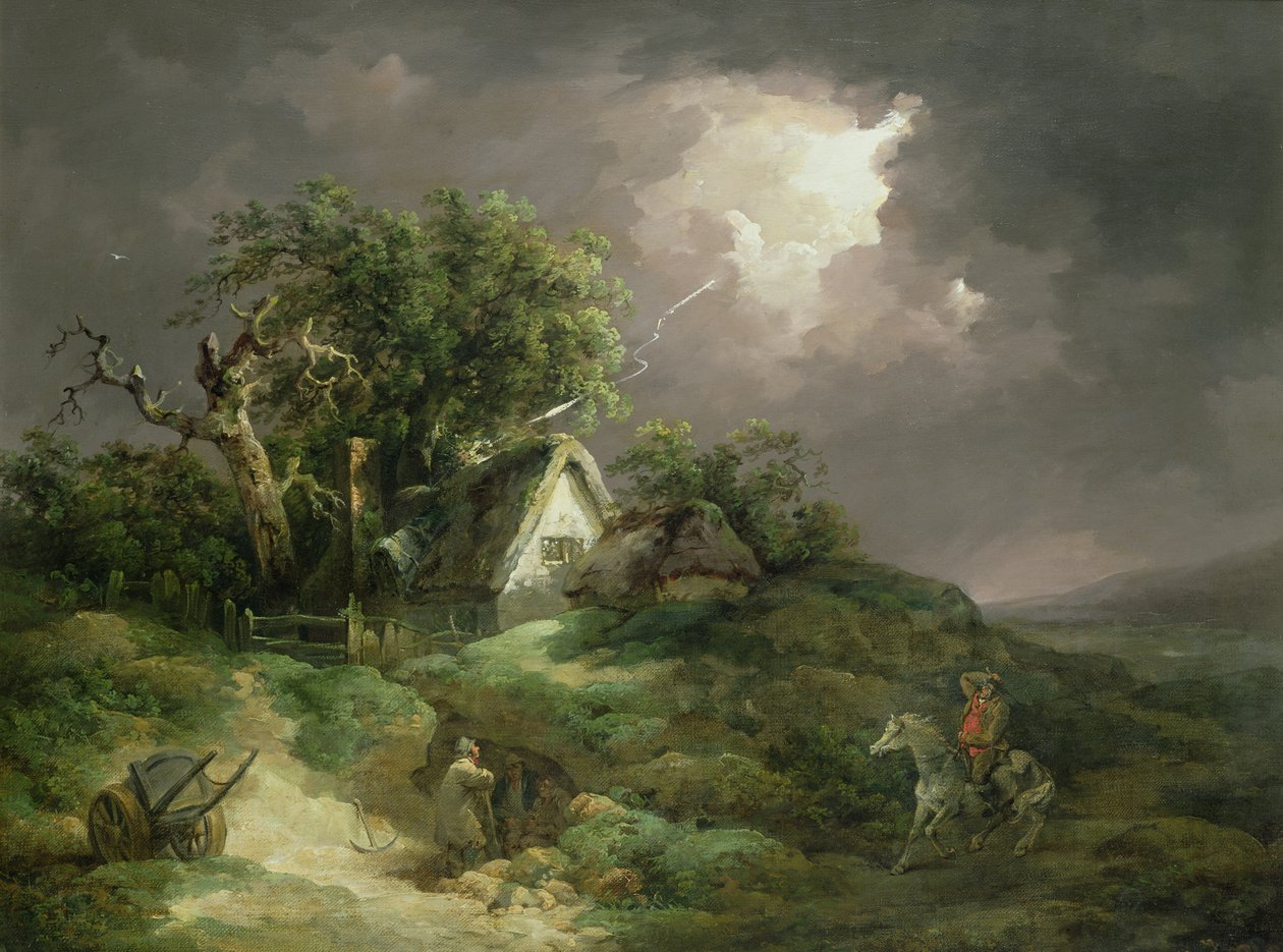 Den kommende storm, Isle of Wight, 1789 af George Morland