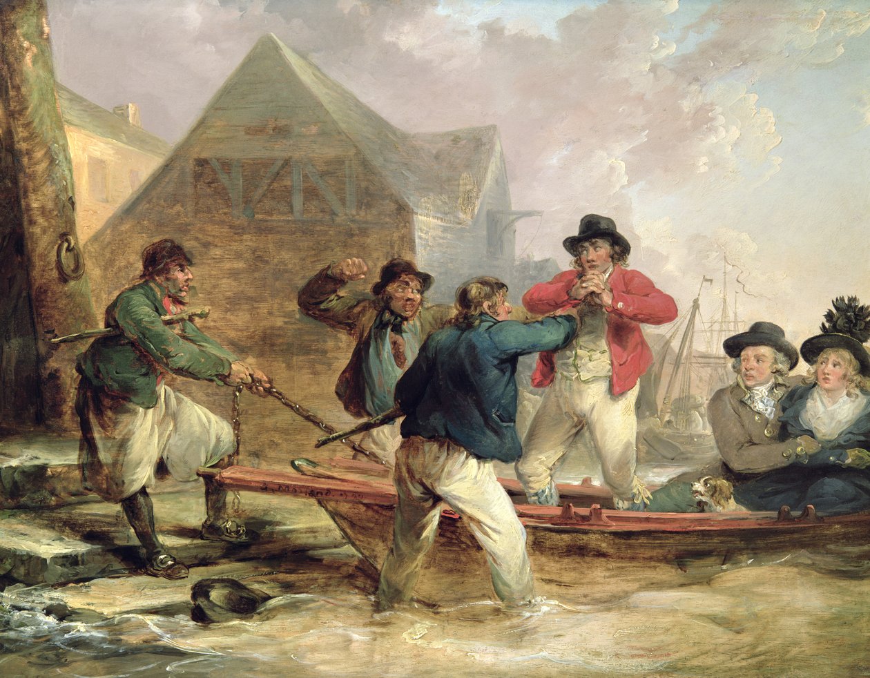 Pressegangen, 1790 af George Morland