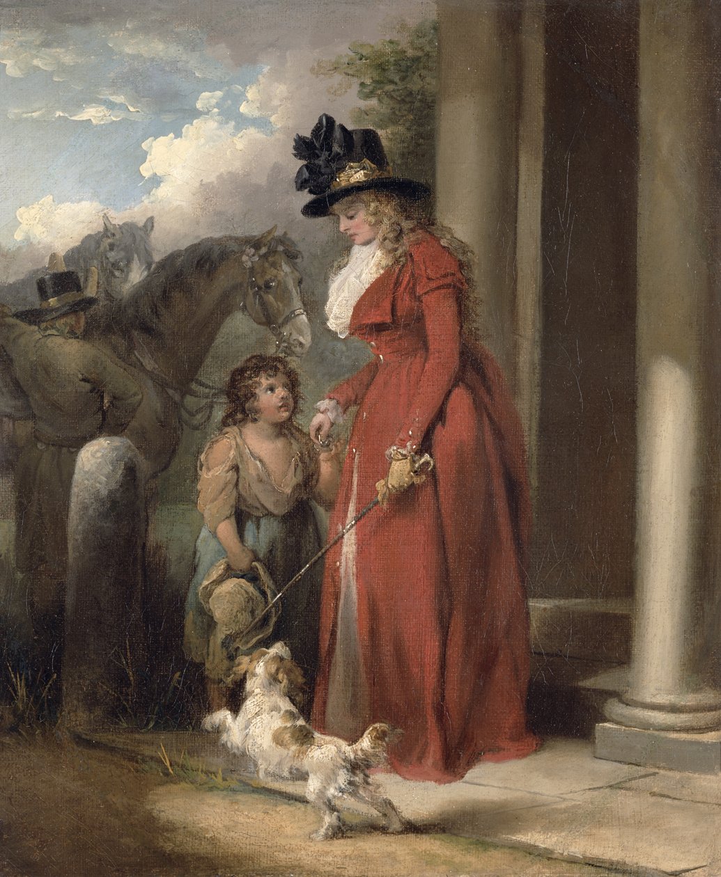Skibsmandens dør, ca. 1790 af George Morland