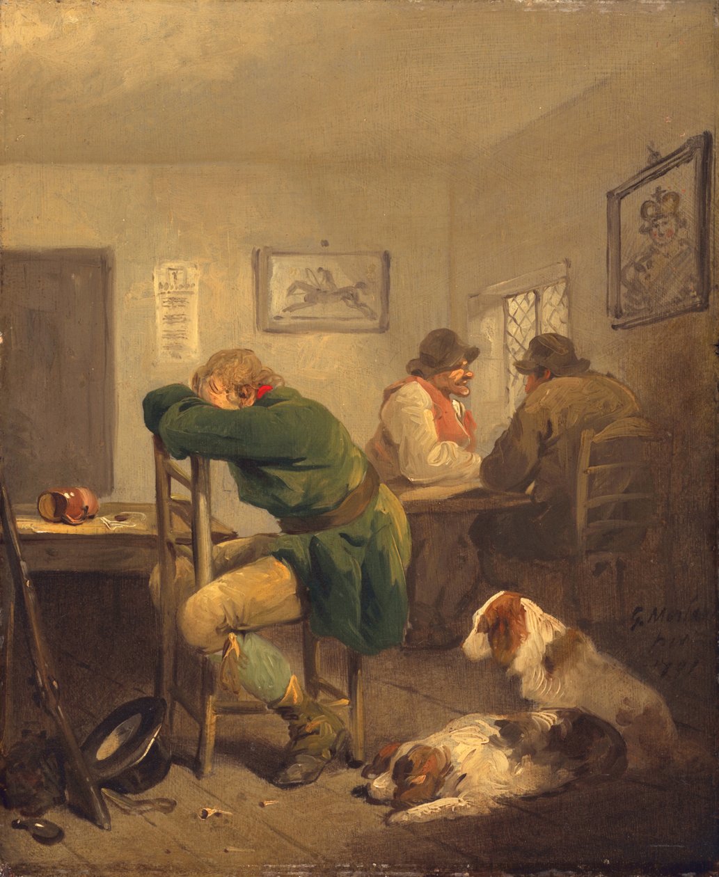 Den uheldige sportsmand, 1792 af George Morland