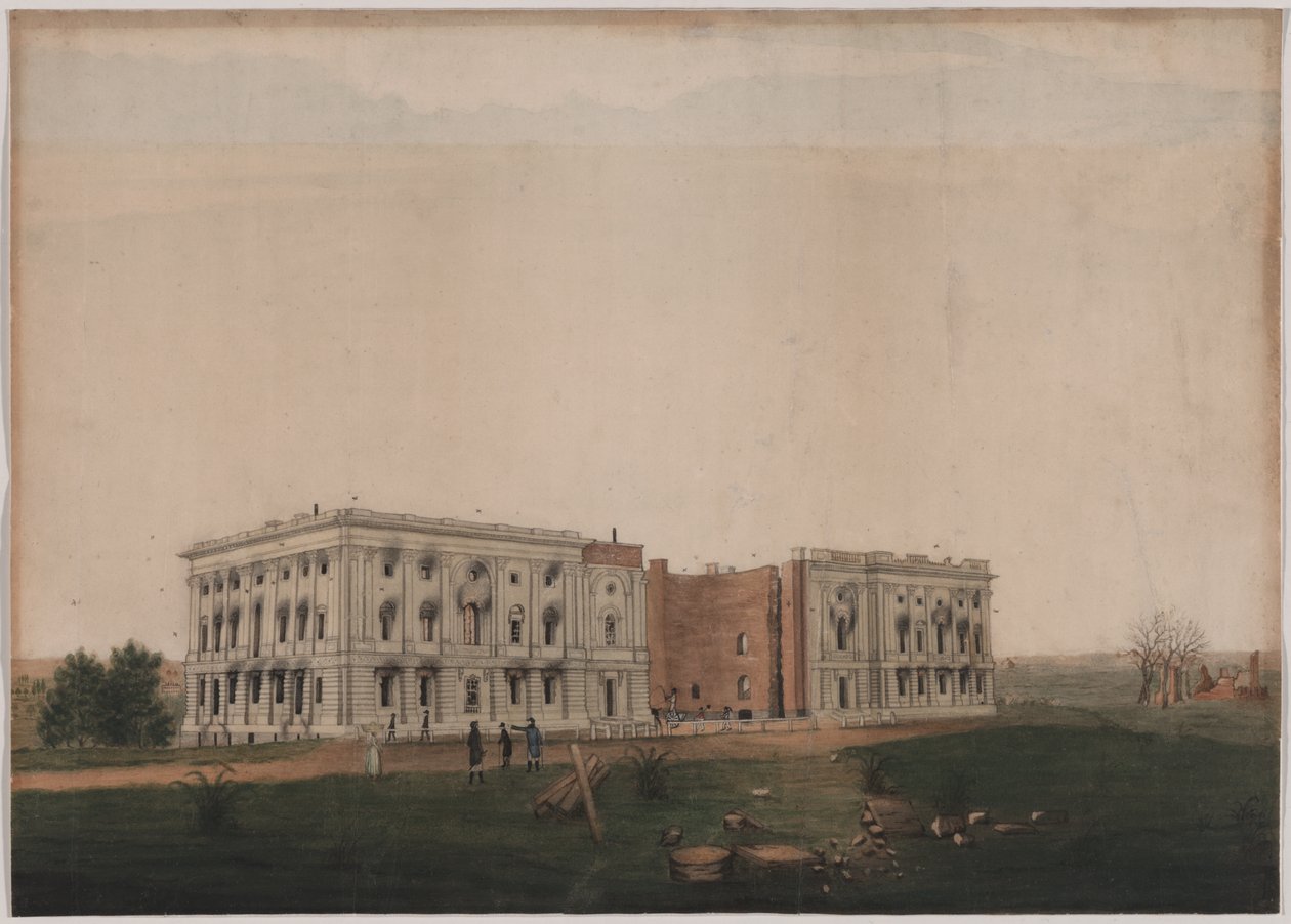 US Capitol 1814 af George Munger