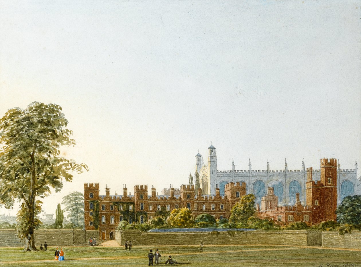 Eton College, 1859 (wc på papir) af George Pyne