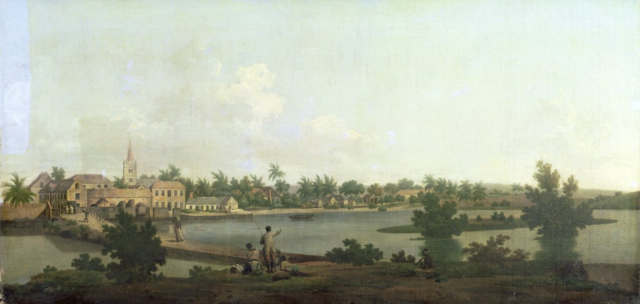 Jamaicansk landskab, ca. 1775 af George Edward Robertson