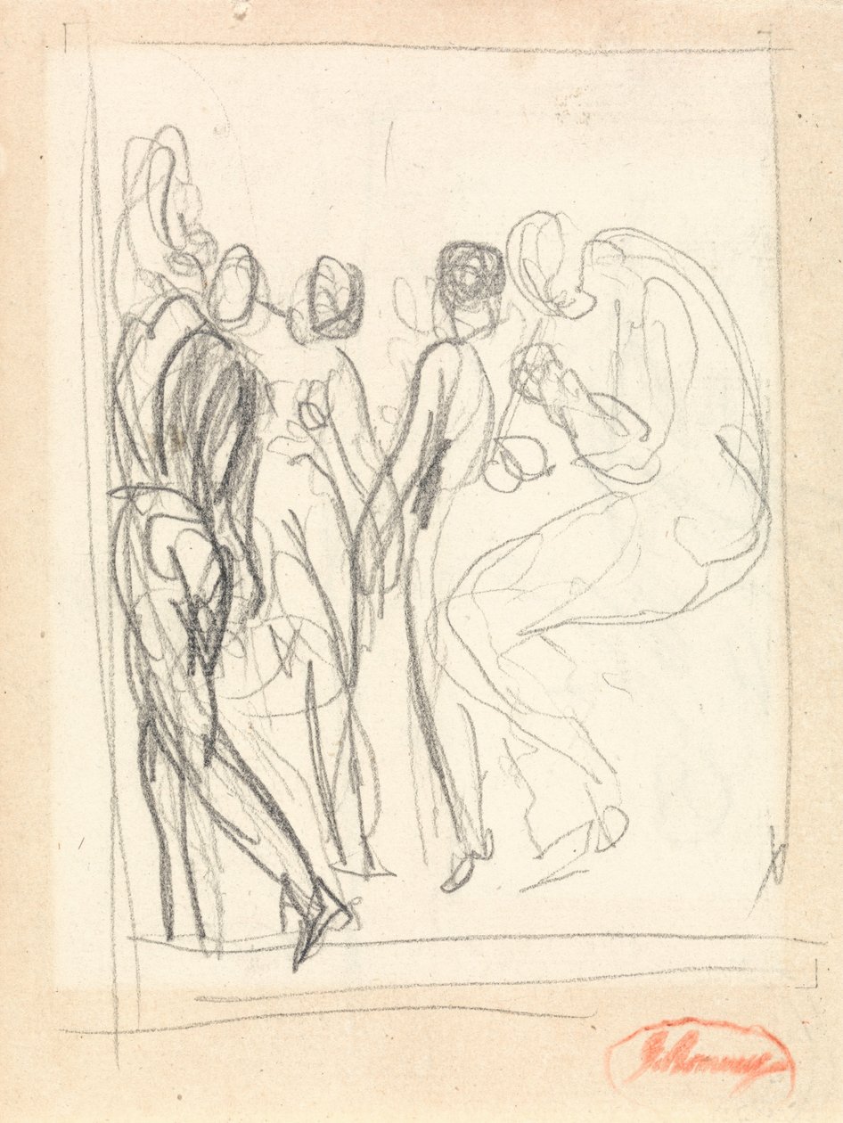 Dansere og musikere, sandsynligvis for LAllegro af George Romney