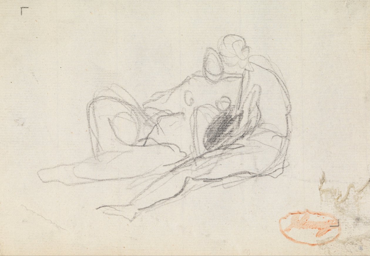 Figur Sammensætningsundersøgelse 17 af George Romney