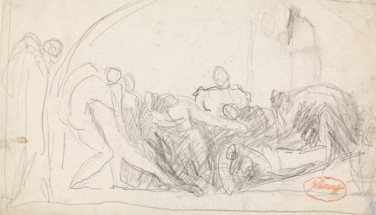 Figur Sammensætningsundersøgelse 22 af George Romney