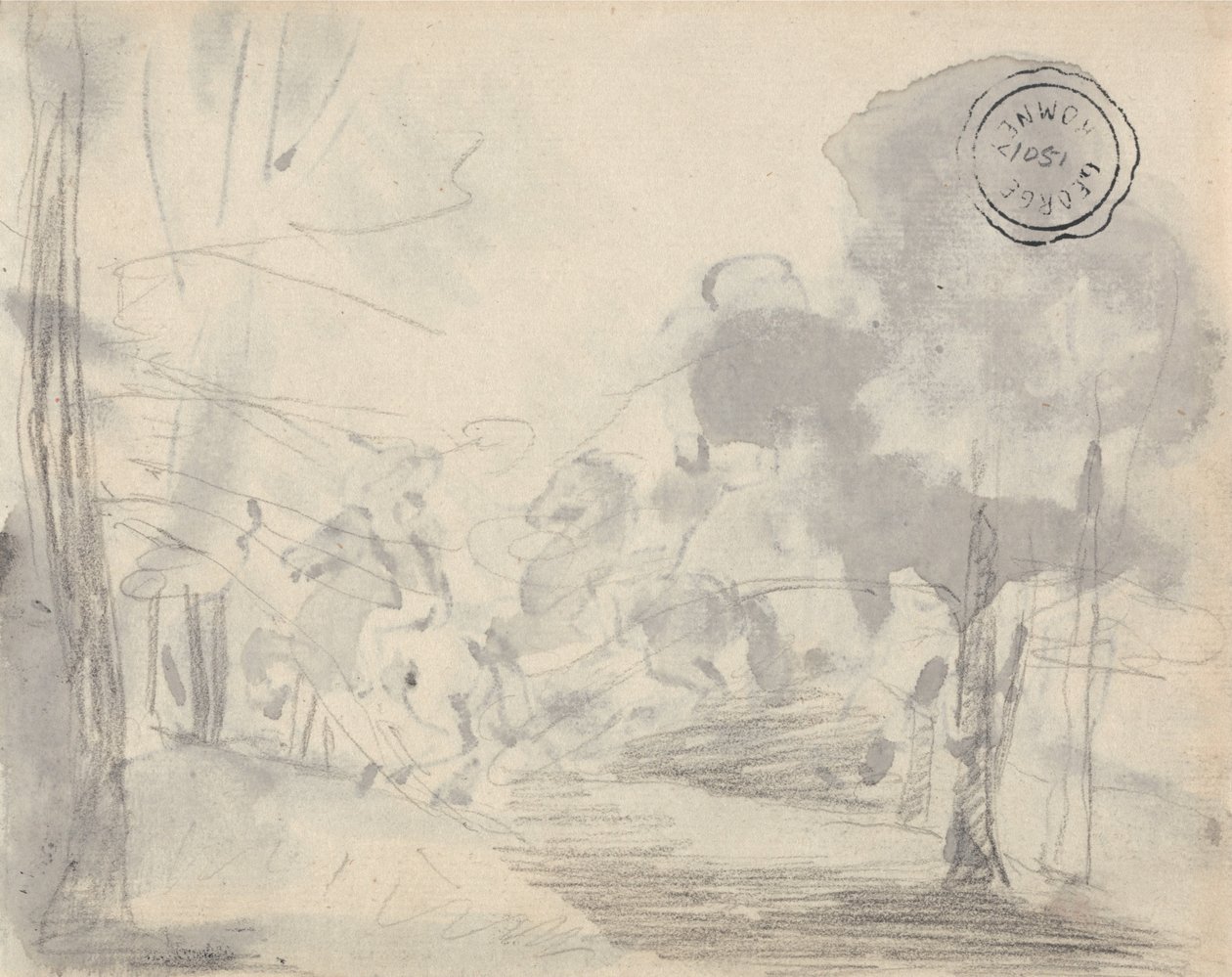 Glade of Trees af George Romney