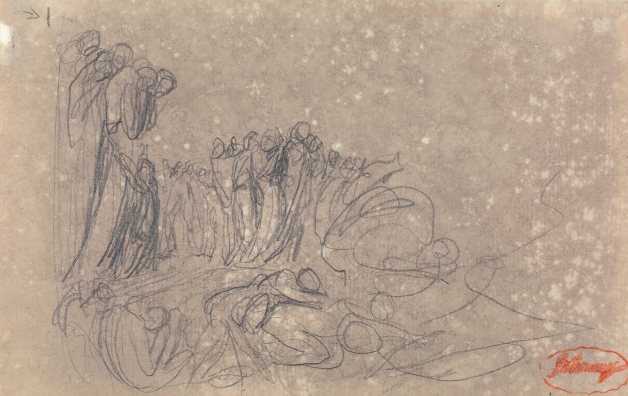 Gruppe af figurer, muligvis et helvede af George Romney