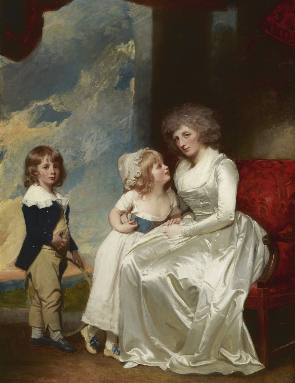 Henrietta, grevinde af Warwick og hendes børn af George Romney
