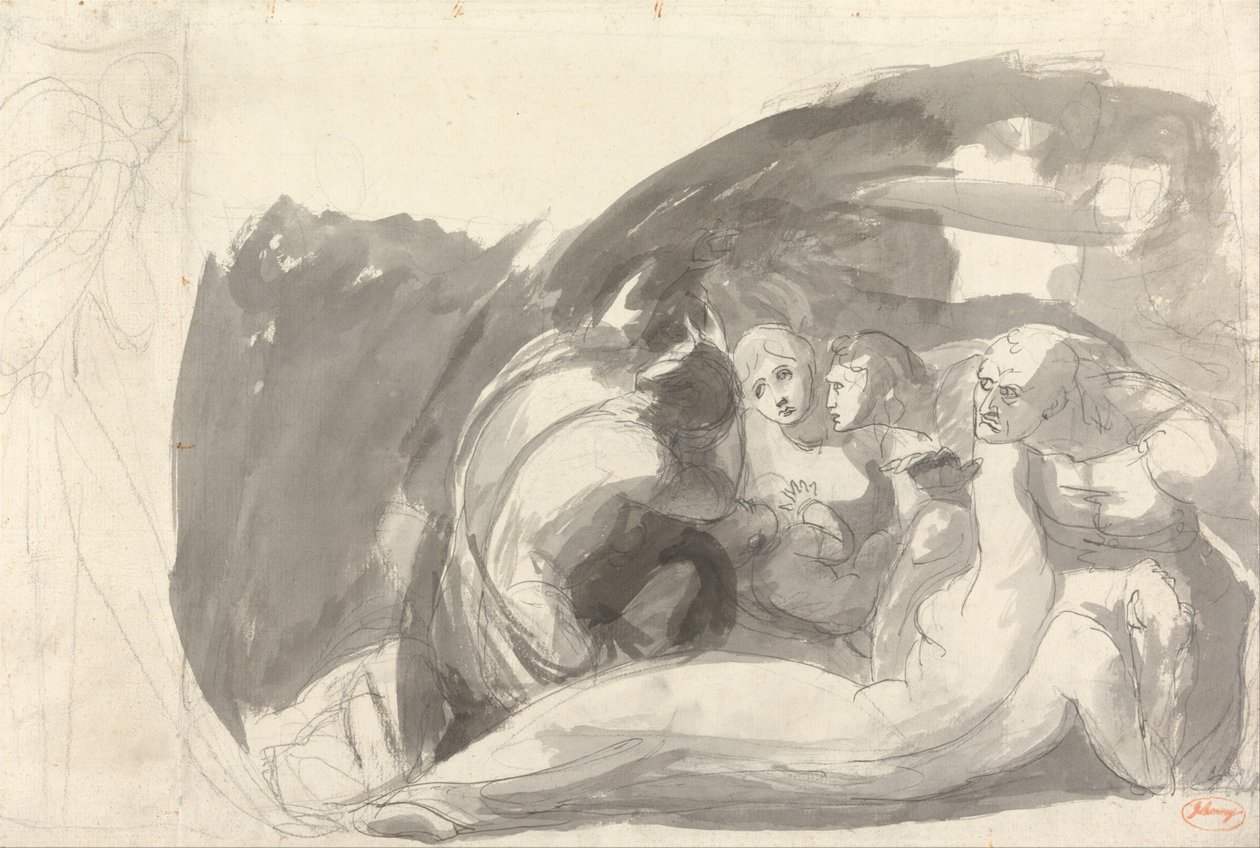 Howard på besøg i et fængsel af George Romney
