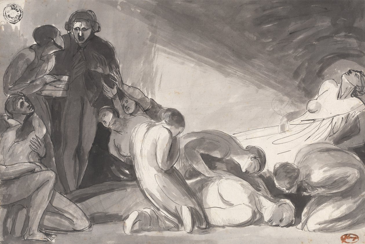 Howard på besøg i et fængsel af George Romney