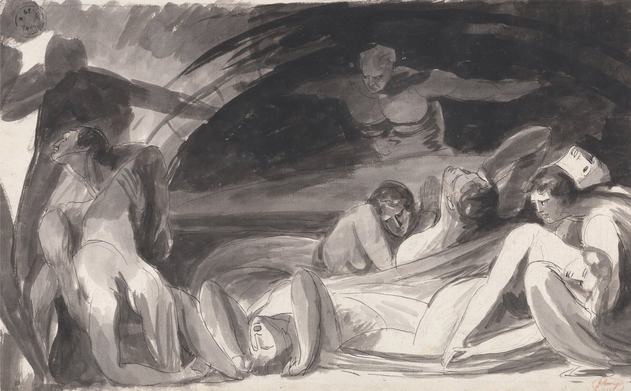 Howard på besøg i et fængsel af George Romney