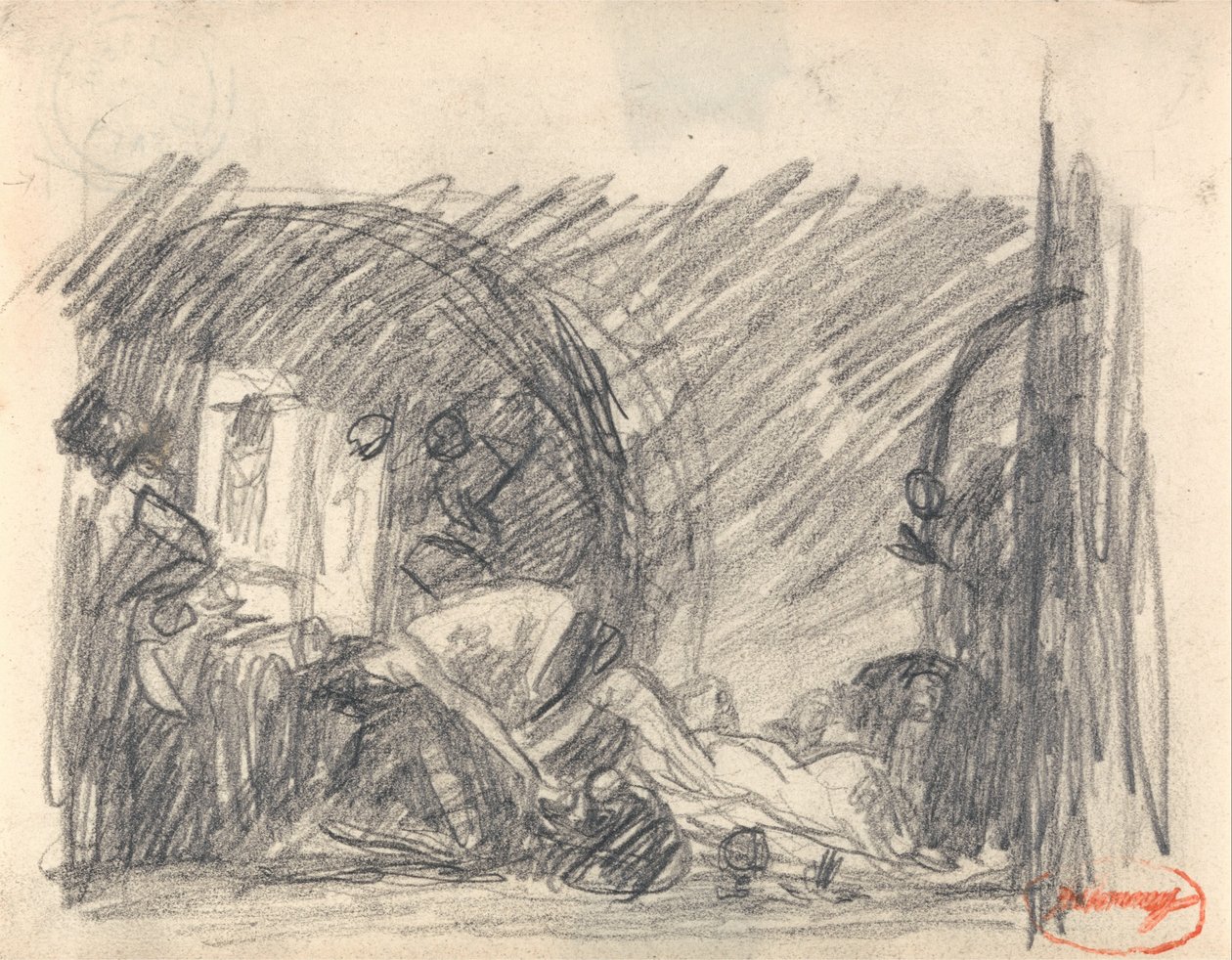Howard på besøg i et fængsel af George Romney