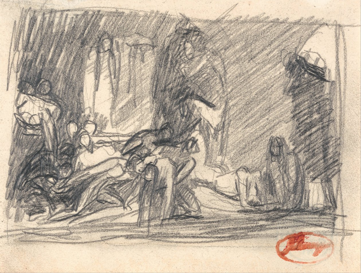Howard på besøg i et fængsel af George Romney
