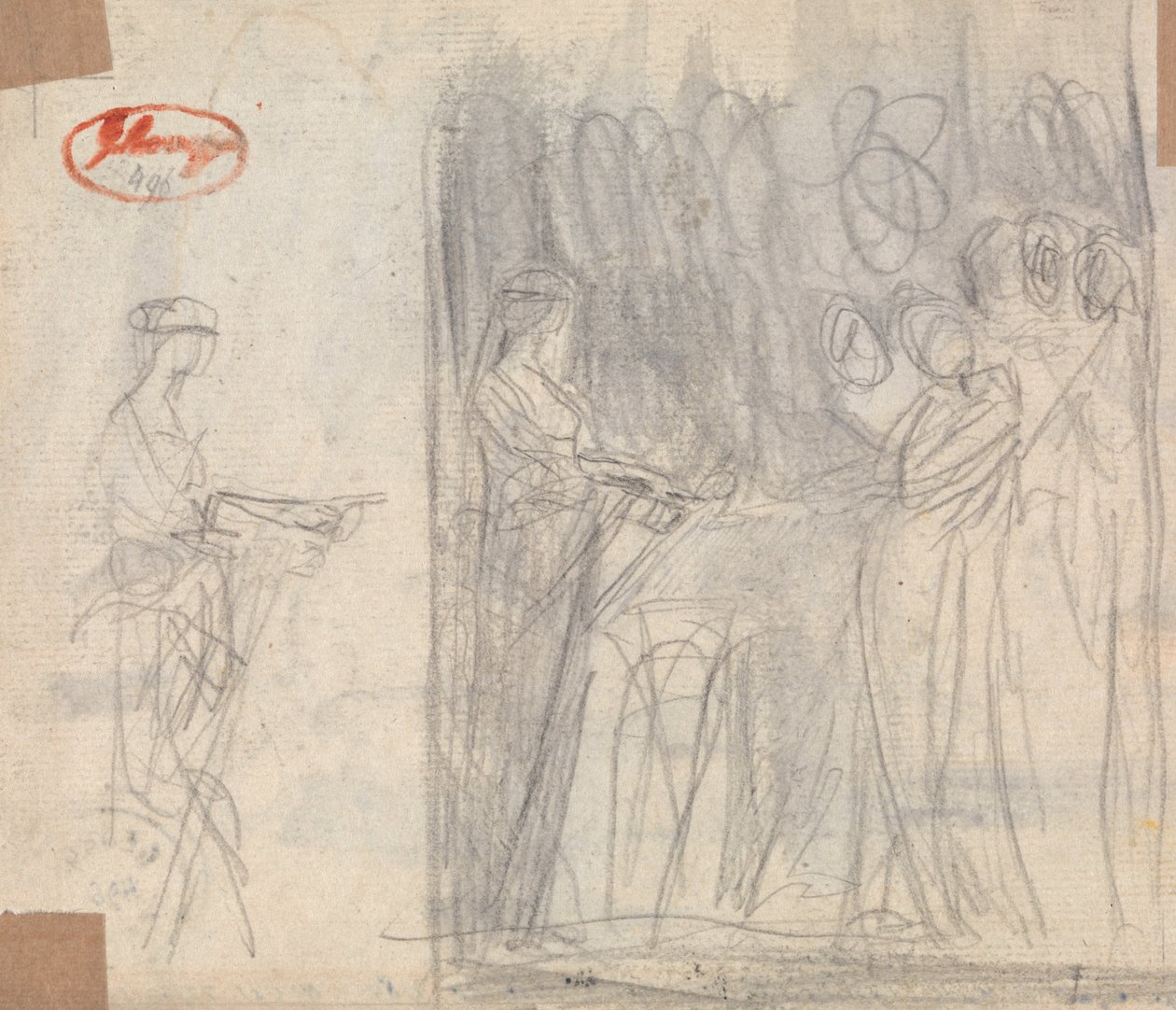 Indledning af en rustik nymfe af George Romney