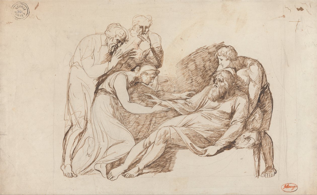 Lear Vågnet af Cordelia af George Romney