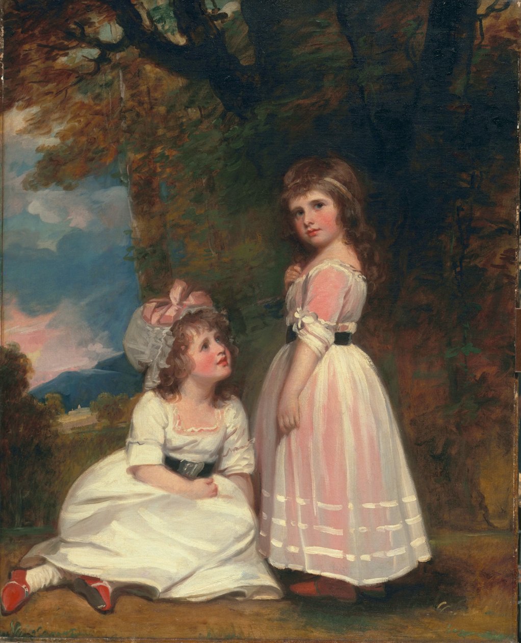 Margaret Beckford, senere Margaret Orde, og Susan Euphemia Beckford, senere hertuginde af Hamilton: The Beckford Children, c.1789-91; af George Romney