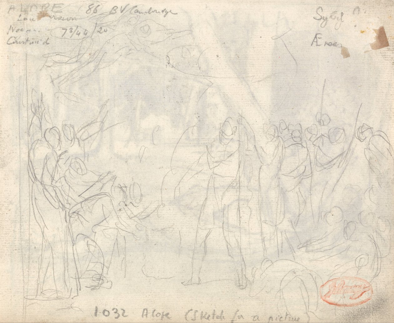 Bevidst Scaevola af George Romney
