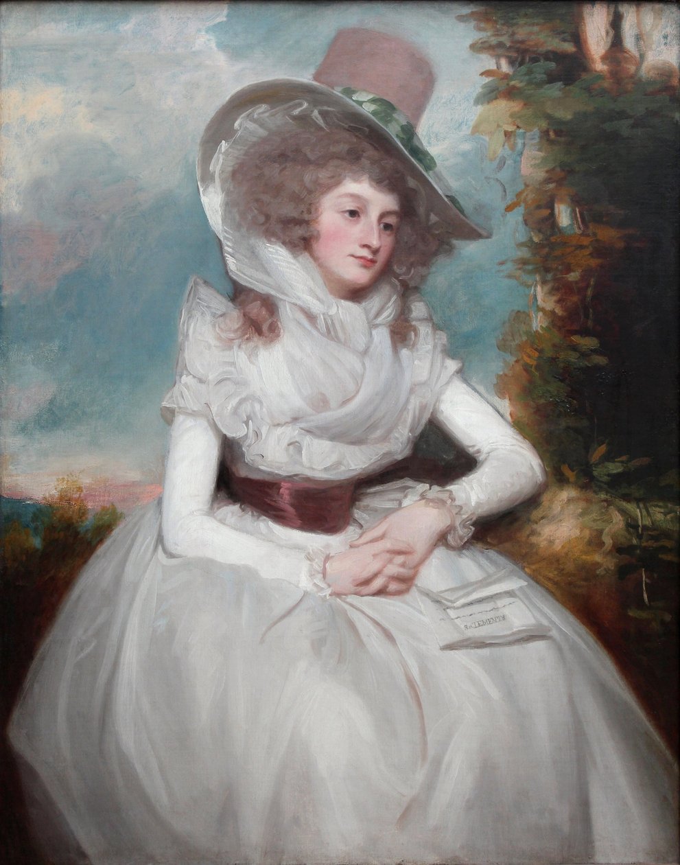 Portræt af Catherine Clemens af George Romney