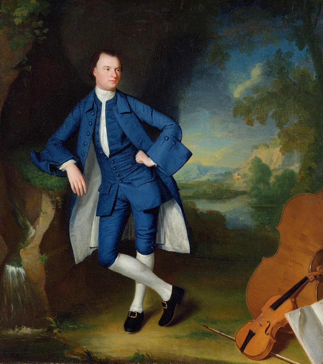 Portræt af mennesket, c.1758-60 af George Romney