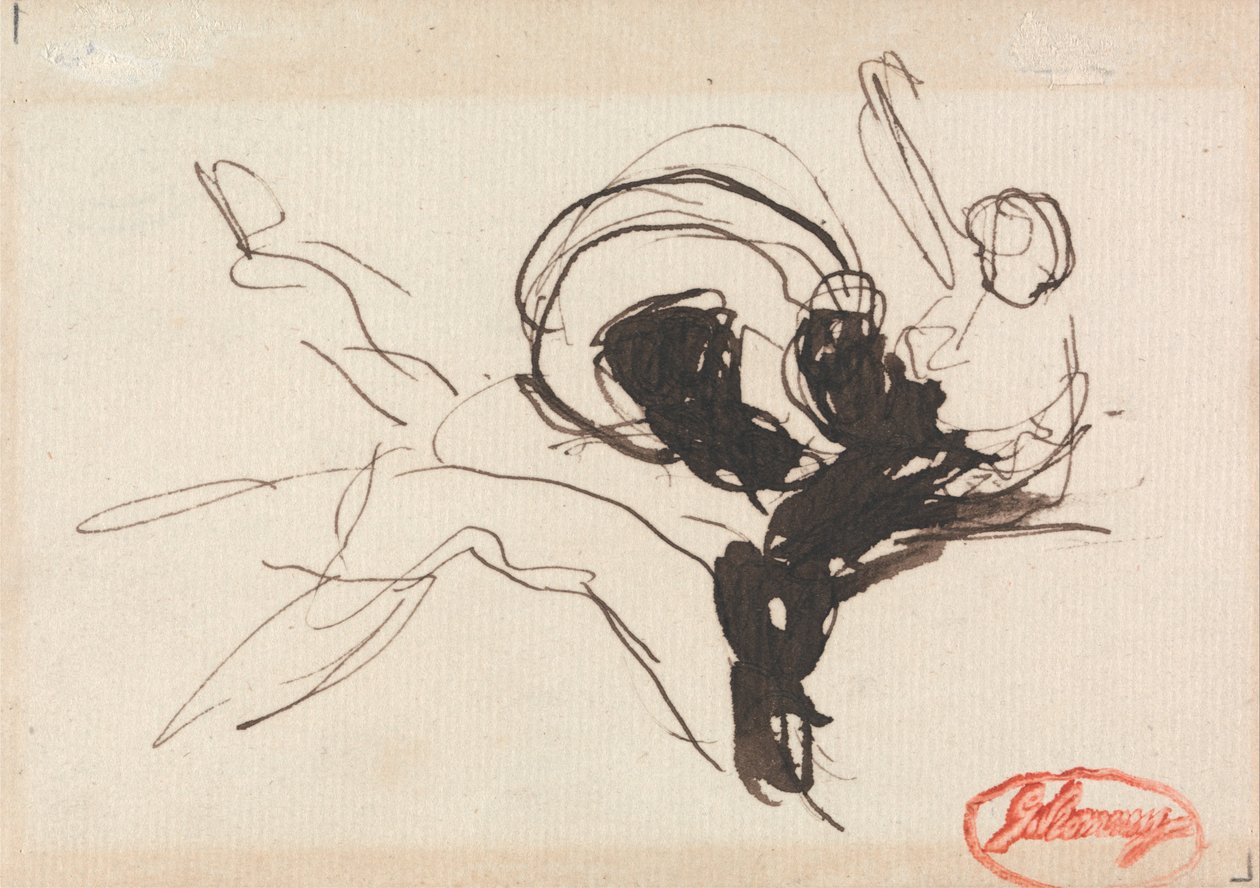 Muligvis en kampscene af George Romney