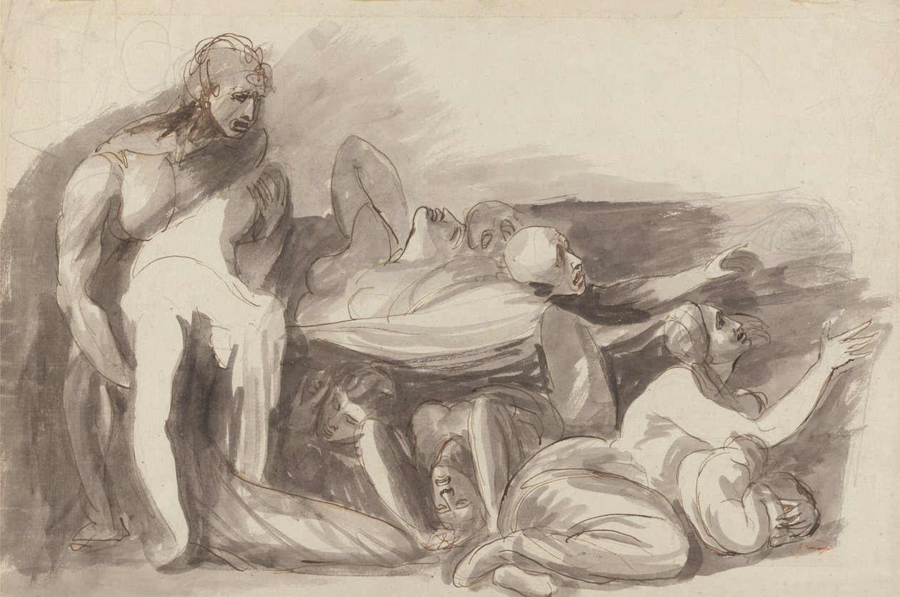 Fængselsscene af George Romney