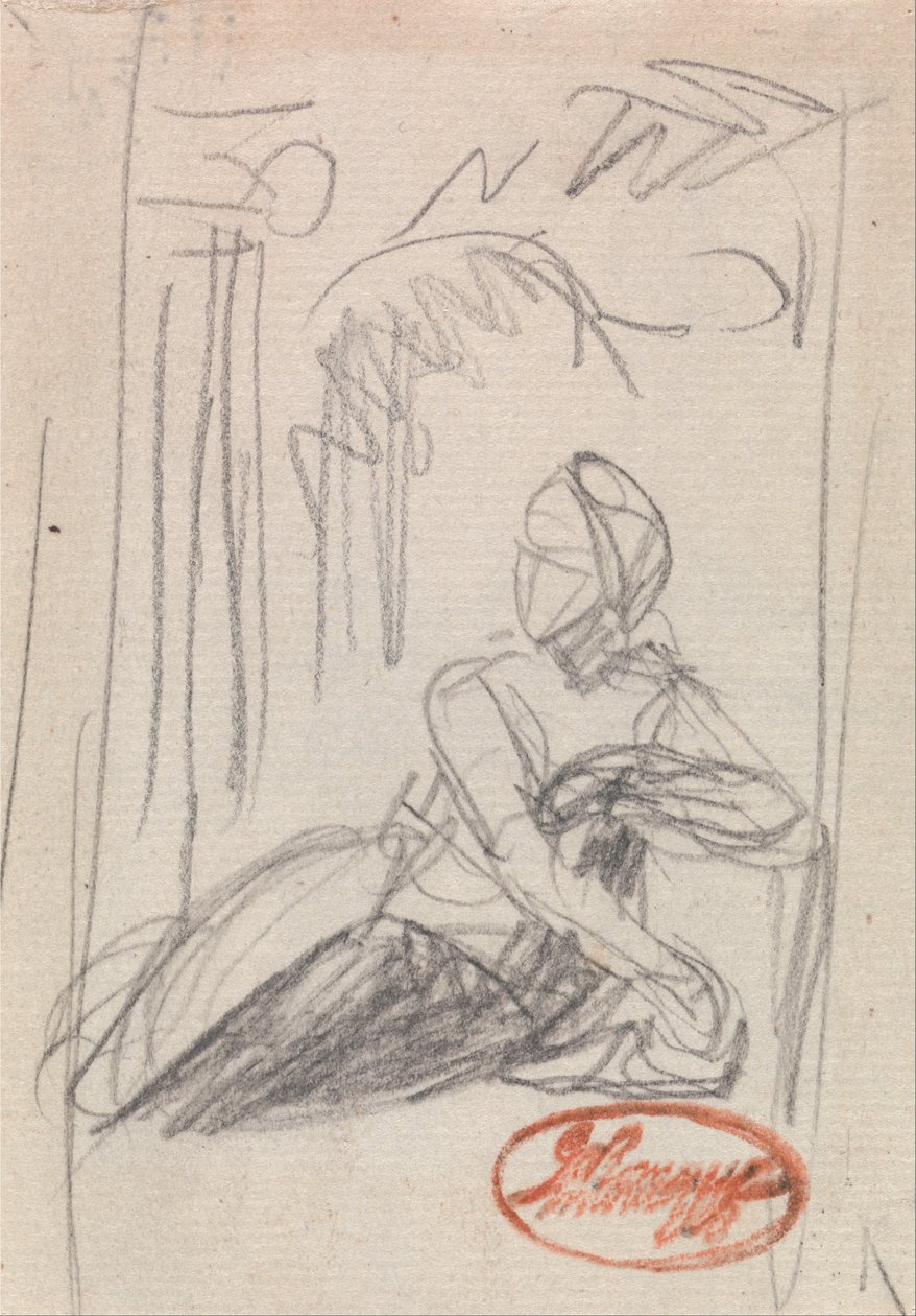 Liggende kvindelig figur af George Romney